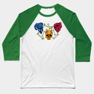 Horny Skulls Baseball T-Shirt